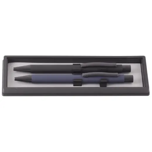 Veneer Black & Blue Pen Set Display